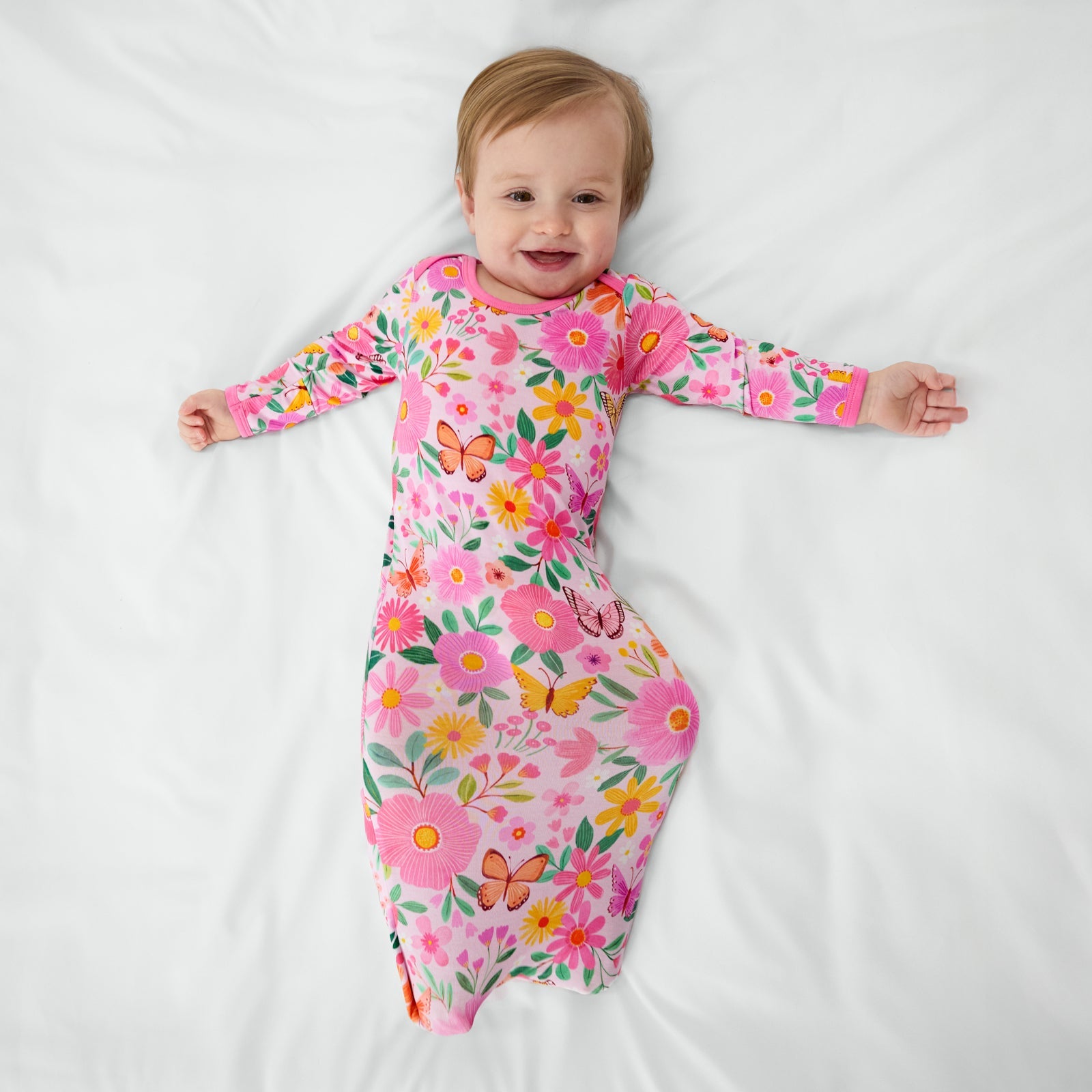 Butterfly Blooms Infant Gown