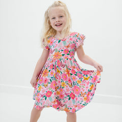 Butterfly Blooms Flutter Twirl Dress