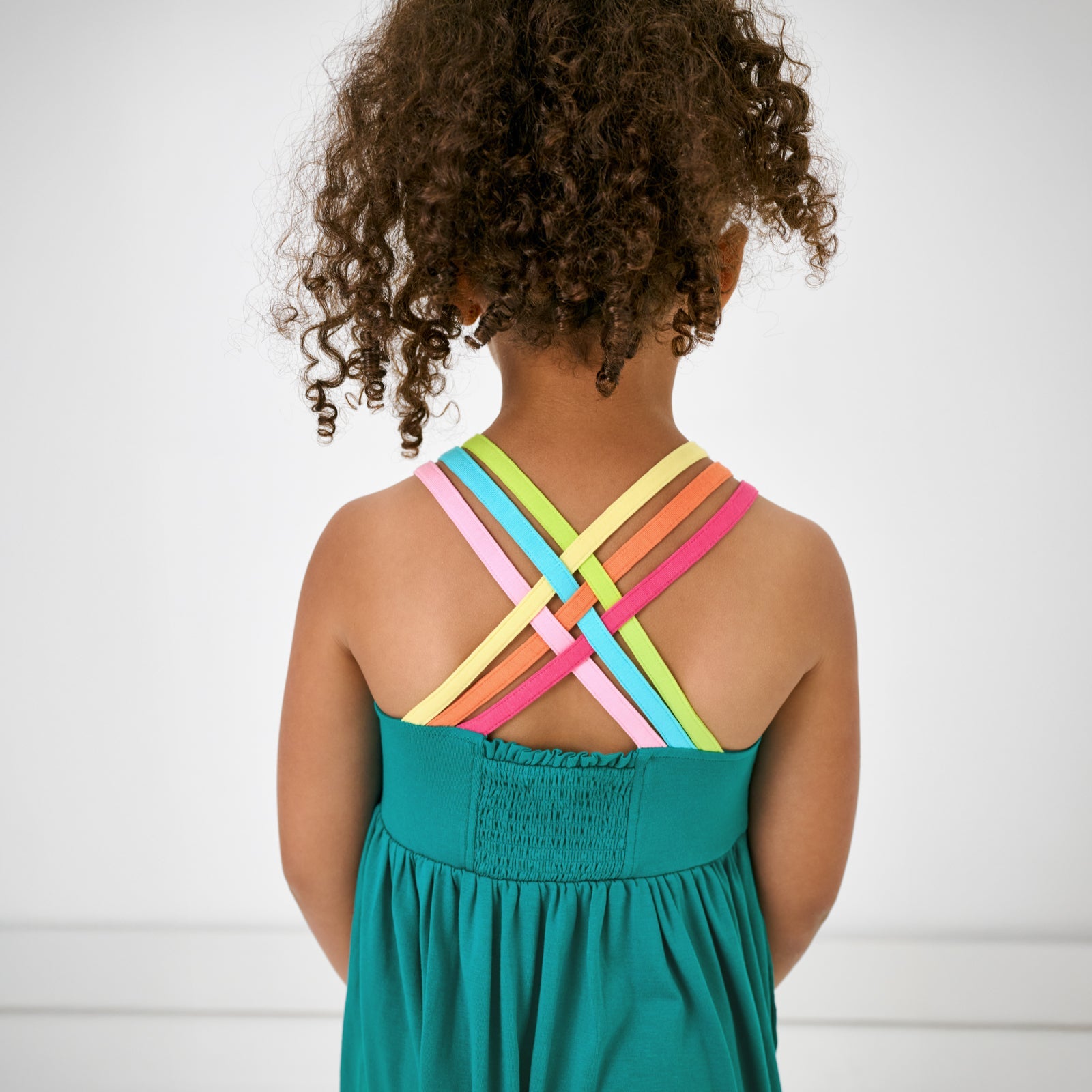Calypso Teal Tiered Tank Dress