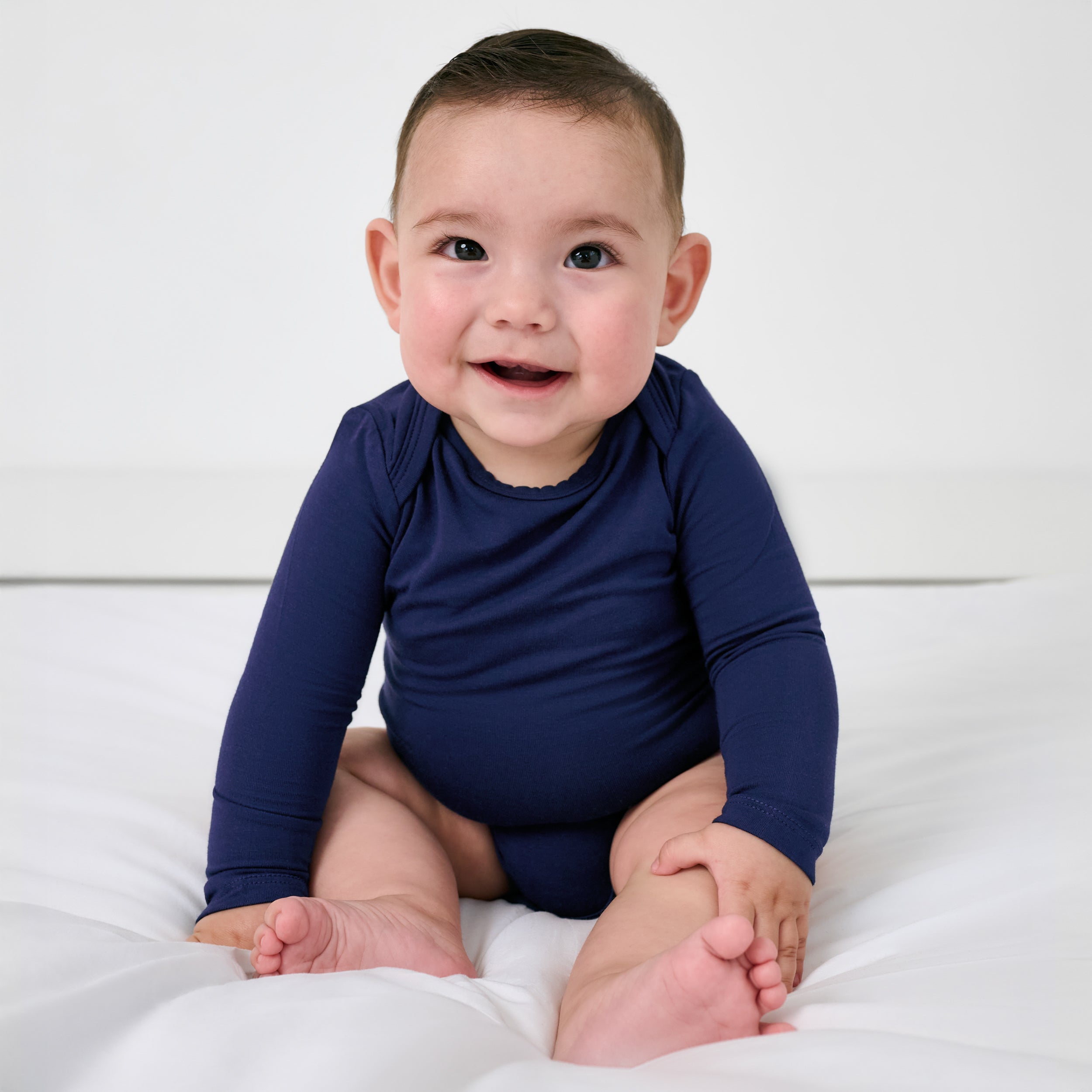 Classic Navy Long Sleeve Bodysuit