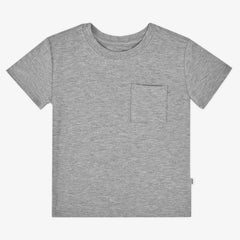 Heather Gray Relaxed Pocket Tee