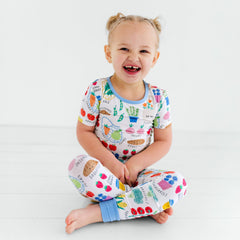 Farmers Market Two-Piece Short Sleeve Pajama Set