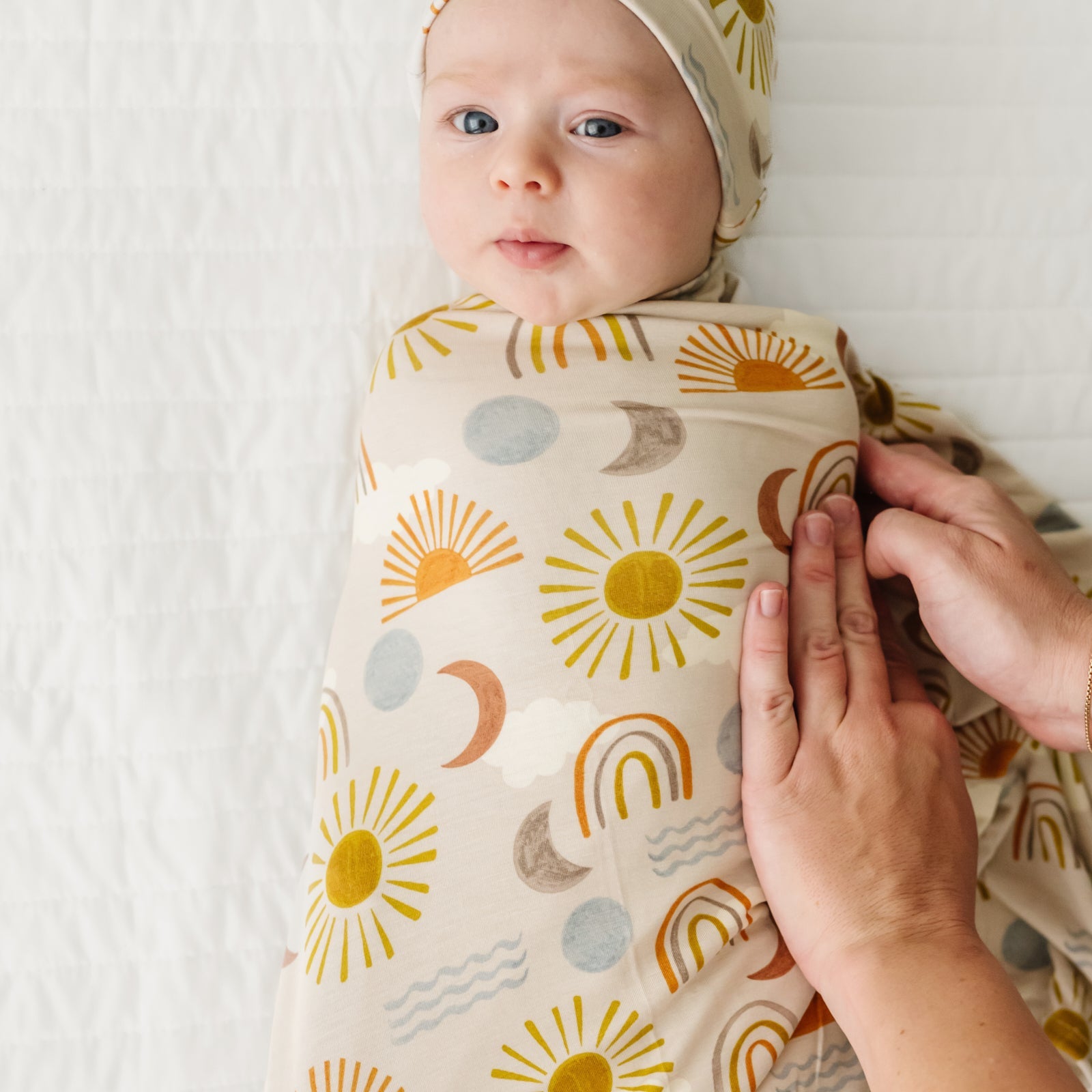 Desert Sunrise Swaddle & Hat Set