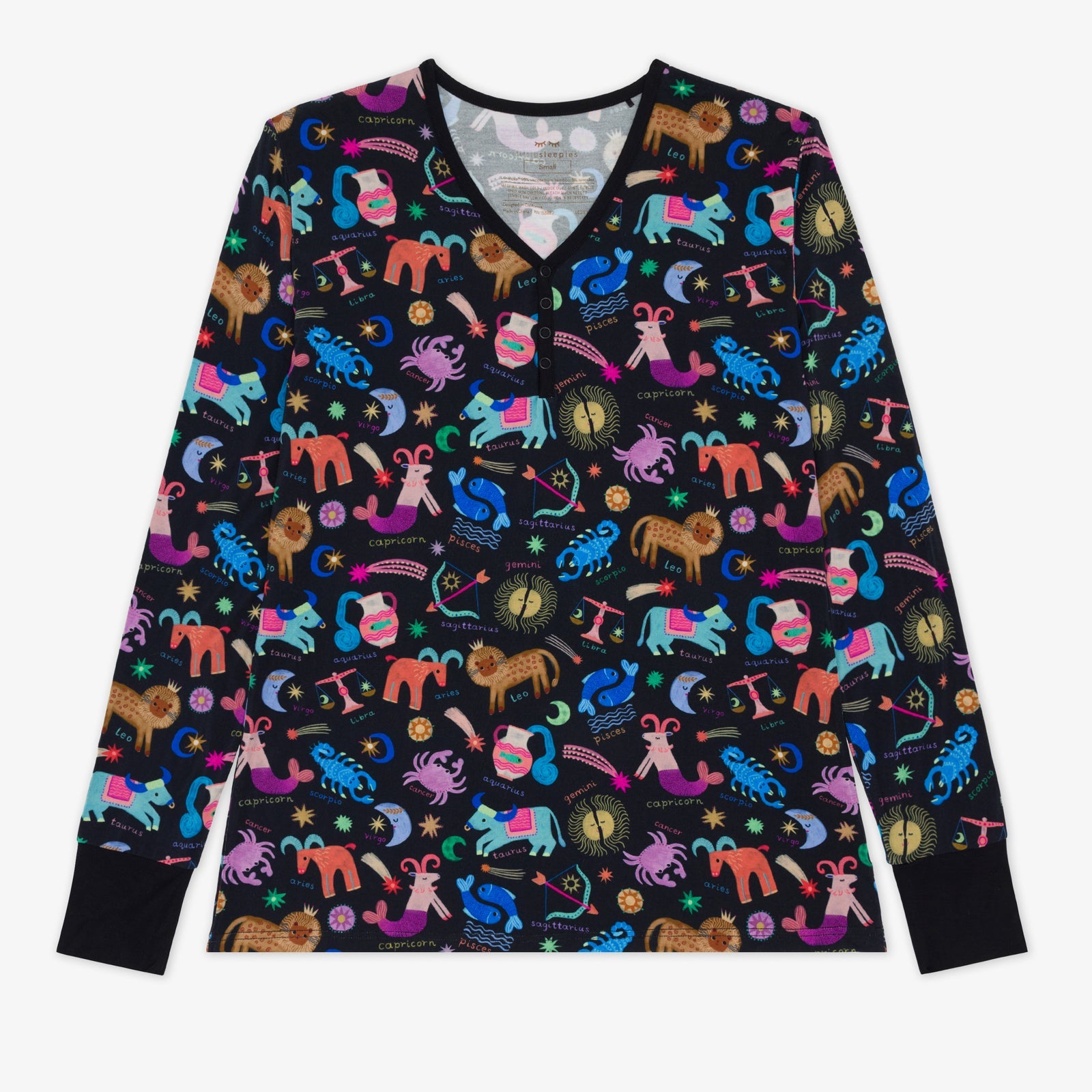 Star Signs Women's Long Sleeve Pajama Top