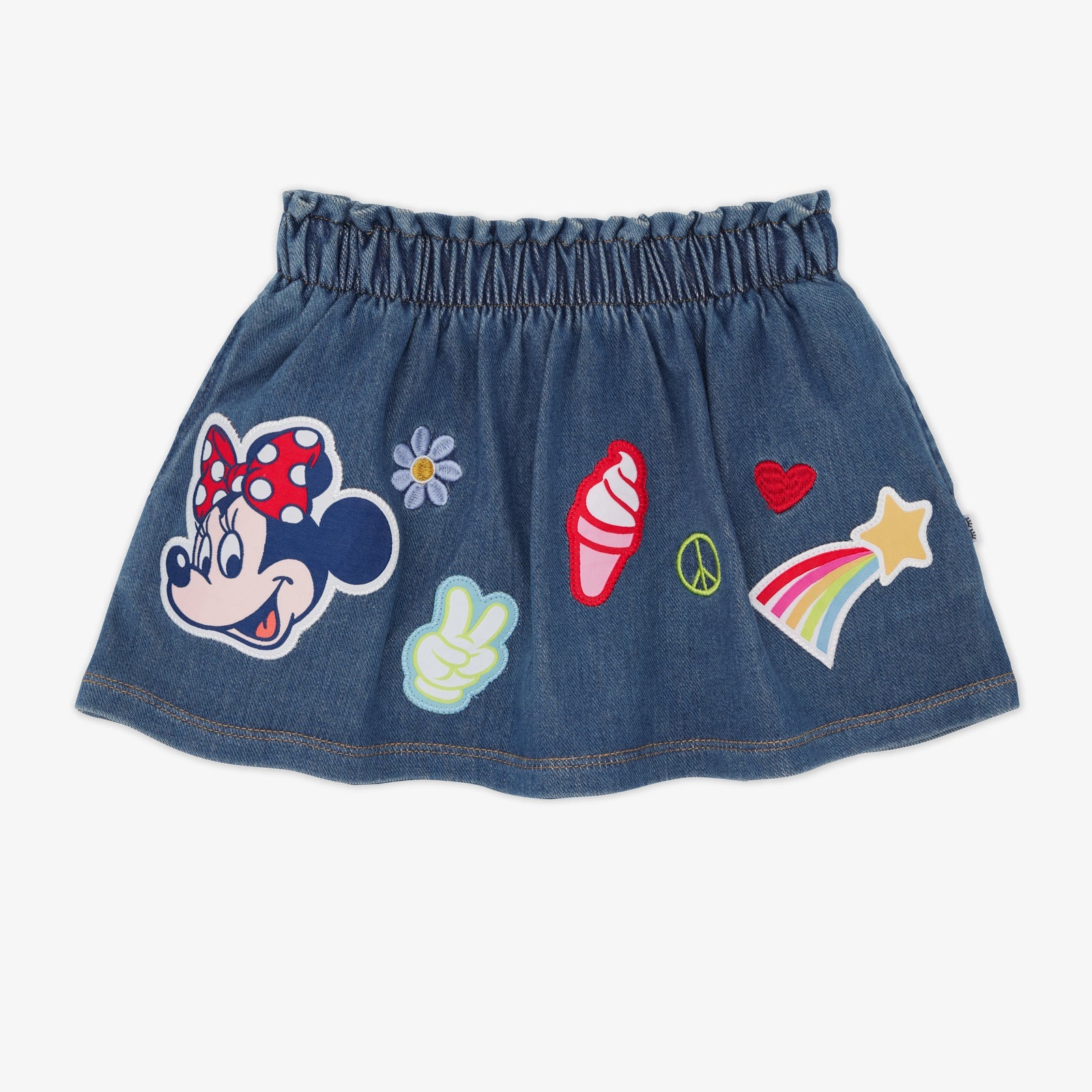 Disney Mickey Patch Denim Skort