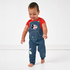 Disney Mickey Patch Denim Overall