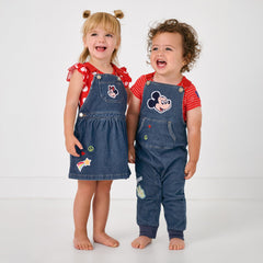 Disney Mickey Patch Denim Overall