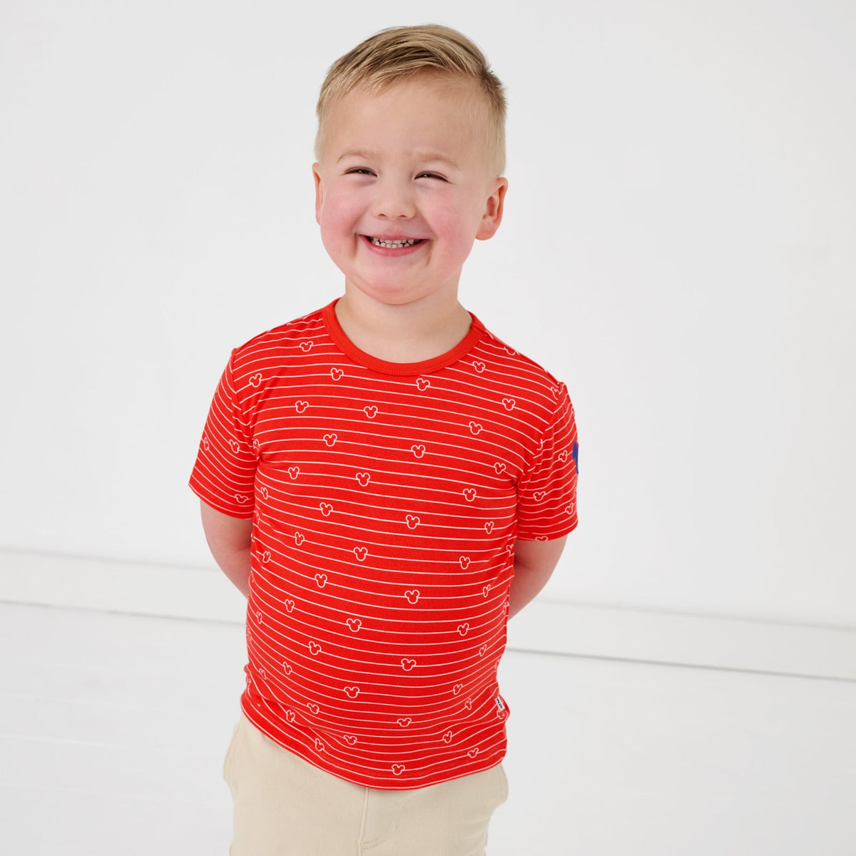 Disney Mickey Stripe Relaxed Tee