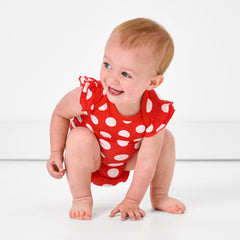 Disney Minnie Polka Dot Flutter Bodysuit