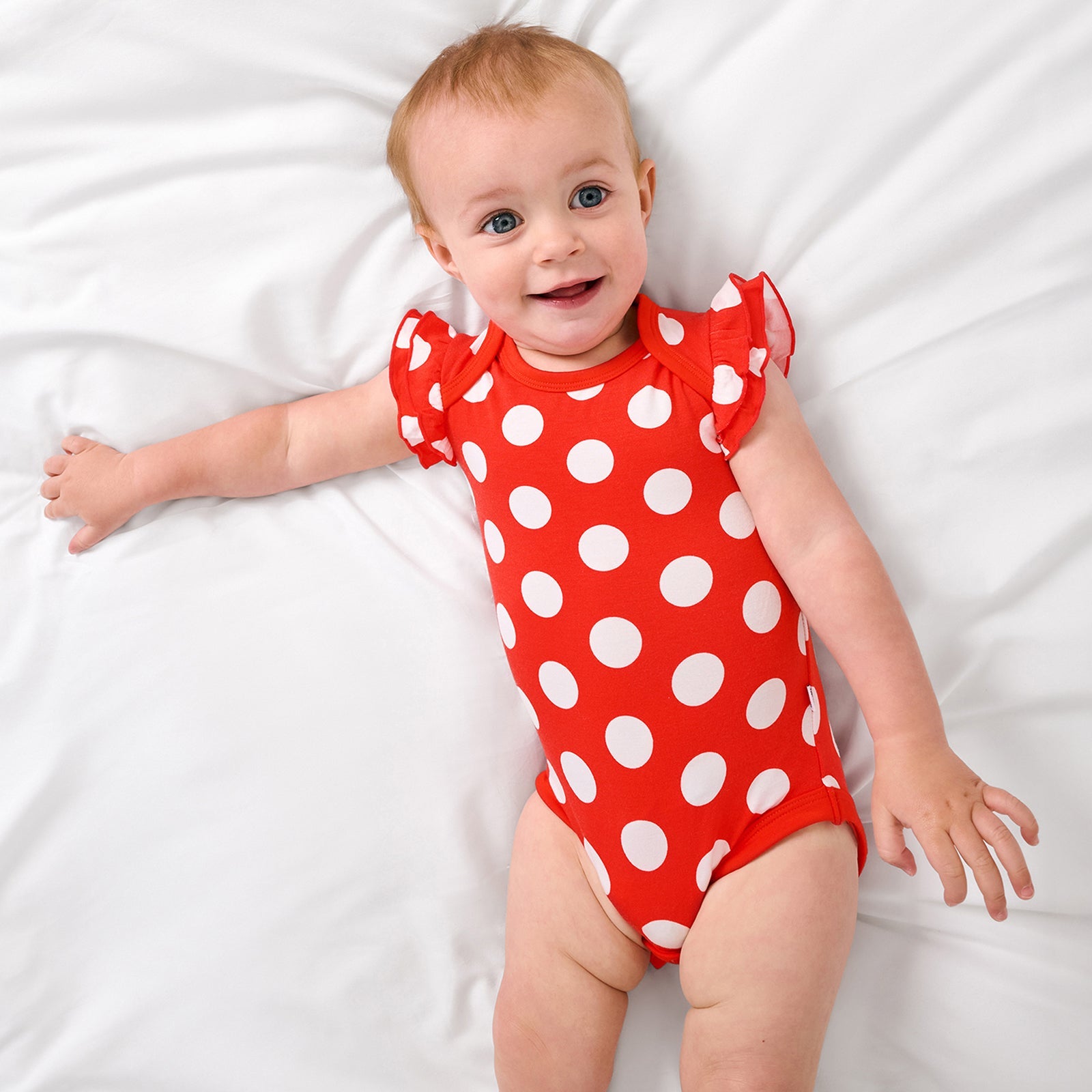 Disney Minnie Polka Dot Flutter Bodysuit