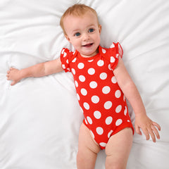Disney Minnie Polka Dot Flutter Bodysuit