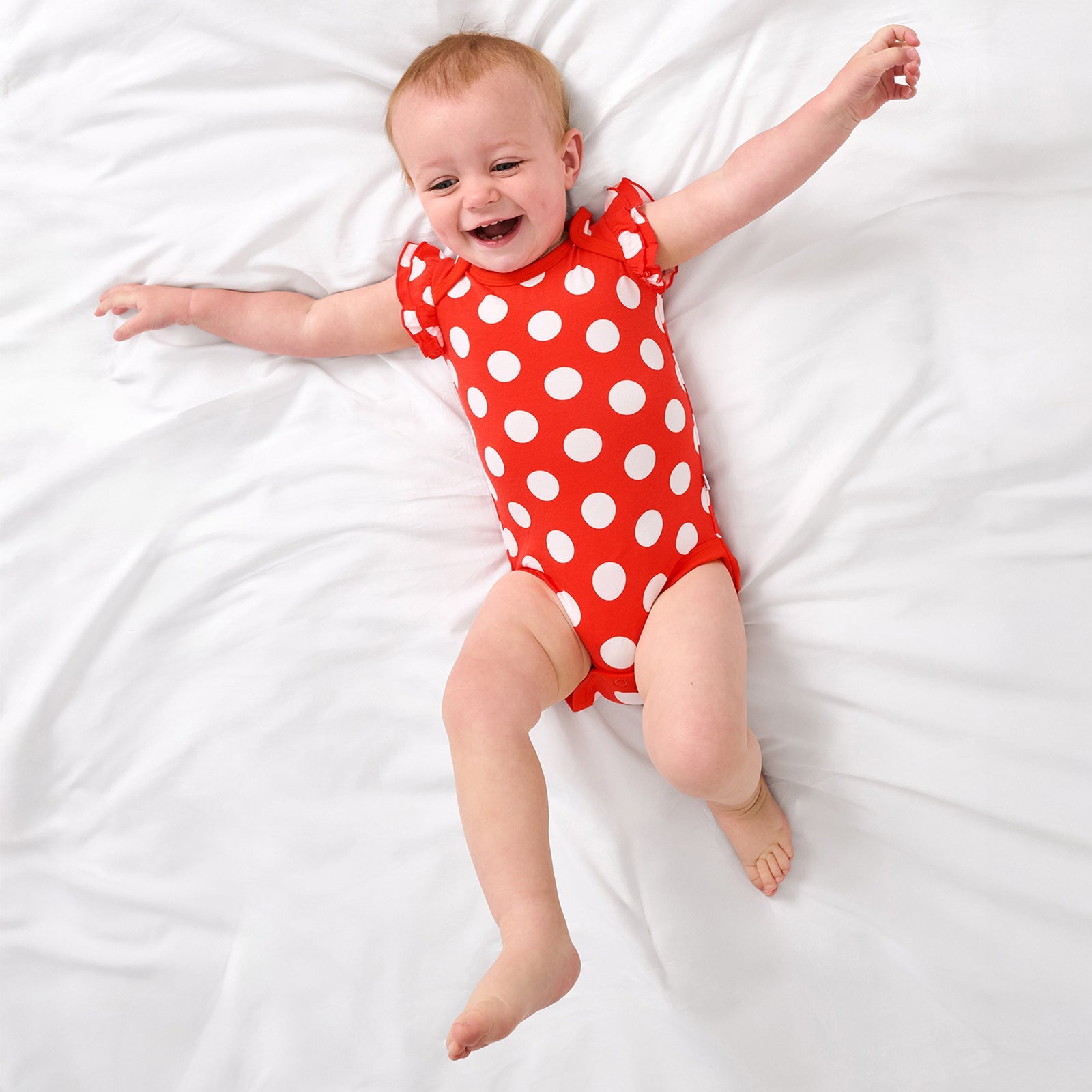 Disney Minnie Polka Dot Flutter Bodysuit