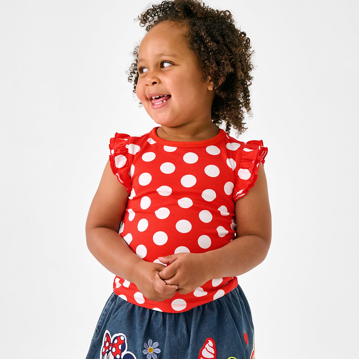 Disney Minnie Polka Dot Flutter Tee