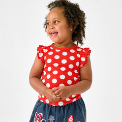 Disney Minnie Polka Dot Flutter Tee