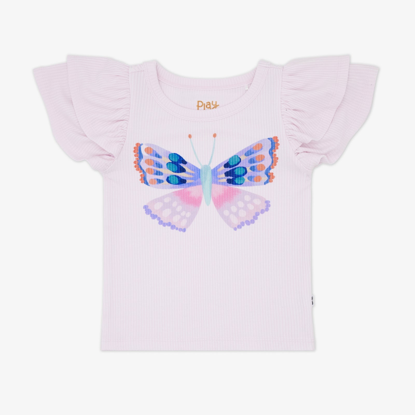 Butterfly Graphic Double Flutter Tee