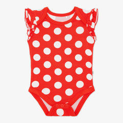 Disney Minnie Polka Dot Flutter Bodysuit